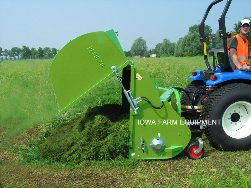 Tractor 3-Point Organic Compost Mower and Collector