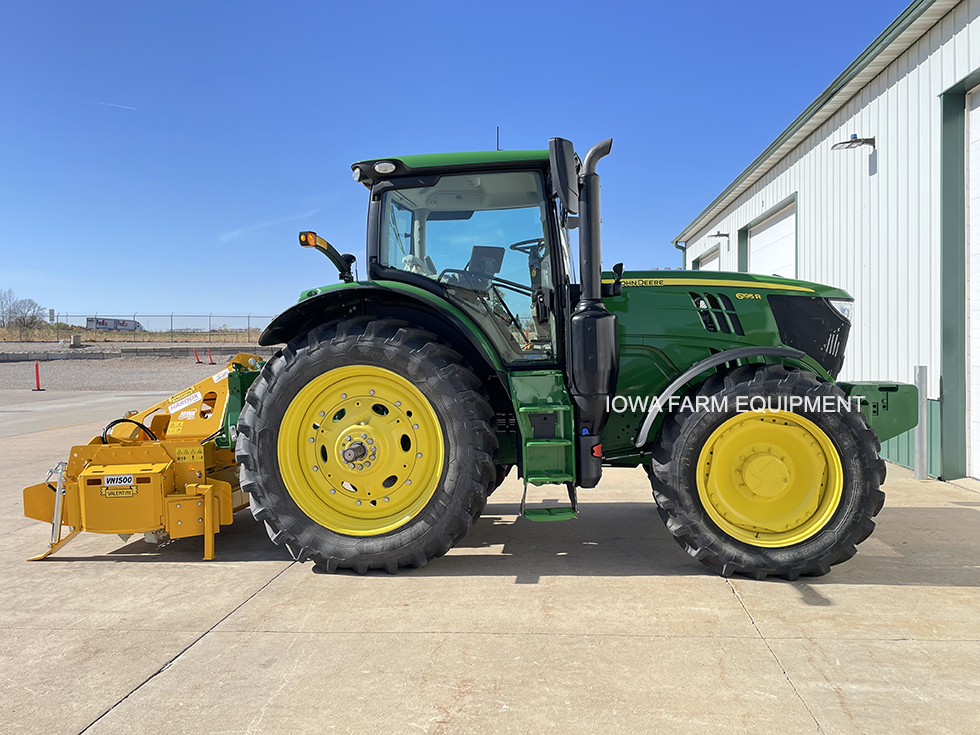 John Deere 6195R Tractor and Valentini Stone Crusher Package